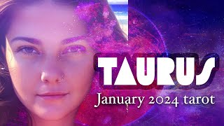 TAURUS TAKE A CHANCE ON YOUR HEART January 2024 Tarot [upl. by Annaeirb]