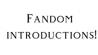 Introductions to characters to fandoms react to [upl. by Adey]