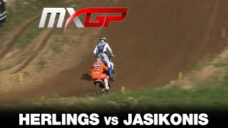 HERLINGS vs JASIKONIS  MXGP Race 2  MXGP of Latvia 2020 [upl. by Nosoj]