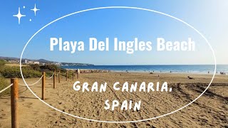 Playa Del Ingles Beach Gran Canaria  November 2024 [upl. by Ravaj]