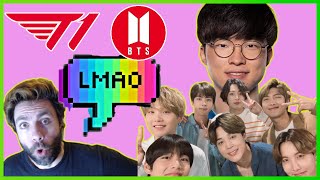 BTS Meets FAKER and T1  Run BTS 114 Reaction [upl. by Tommi]