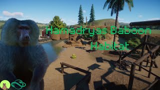 Hamadryas Baboon habitat  Badger city zoo  Planet zoo [upl. by Arreip]