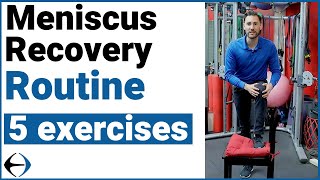 Meniscus Recovery Routine 5 exercises with a physical therapist [upl. by Iran]