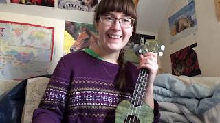 King Lauren Aquilina — shoddy attempt at a ukulele tutorial [upl. by Aihcela]