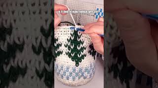 Have you started your holiday gifts yet Click on original audio to see full tutorial crochet [upl. by Neersin]