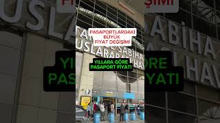 10 yıllık pasaport2021’de 1085 TL 2022’de 1478 TL2023’te 3295 TL 2024’te 8623 TL oldu pasaport [upl. by Mellman315]