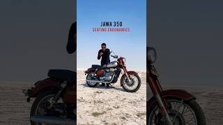 Jawa 350 Ergonomics and Seating Comfort Explained  BikeWale shorts jawa350 [upl. by Zerline]