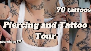 Piercing and Tattoo Vlog Long Awaited Tattoo Tour with Meanings [upl. by Malamud]