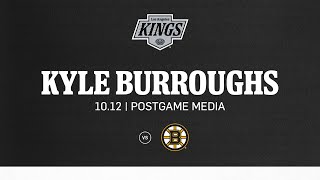 Defenseman Kyle Burroughs  1012 LA Kings fall to Boston Bruins in Overtime [upl. by Gitel243]