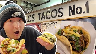 Los Tacos No 1 MUST TRY TACO STAND in CHELSEA MARKET [upl. by Mundford]