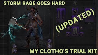 my UPDATED clothos trial kit chill rogue gameplay dungeonborne [upl. by Noskcire]