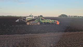 Puma 260cxv onland ploughing and Agxeed Agbot with Amazone Cenio [upl. by Eelame]