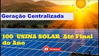 O Brasil terá mais 100 usinas de energia solar em operação até o final do ano [upl. by Formenti469]