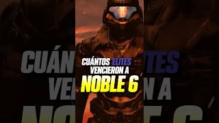 ¿Cuantos Elites se necesitaron para VENCER a NOBLE 6 halo curiosidades halo3 gaming [upl. by Deeyn262]