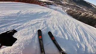 Skiing in Hafjell alpine resort Norway [upl. by Anastatius]