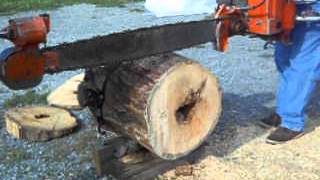 1946 Disston KB7AY 2 Man Chainsaw w Mercury Engine [upl. by Ahasuerus]