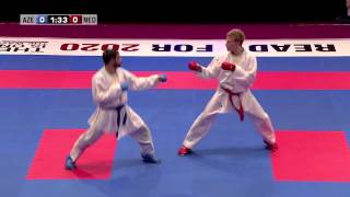 Rafael Aghayev vs René Smaal Final Kumite Male 75kg 48th European Karate Championships [upl. by Bird]