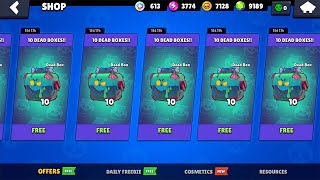 UPDATE FREE 10 DEAD MEGA BOXES 😱🔥LEGENDARY GIFTS BRAWL STARS NEW UPDATE [upl. by Wallford]