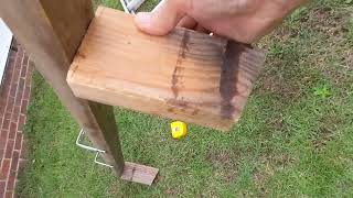 2x4 homemade ladder stabilizer [upl. by Htiderem]