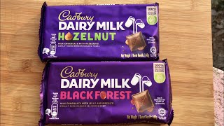 Trying Dairy Milk Chocolate  Dairy Milk Hazelnut  Dairy Milk Black Forest  Cadbury Chocolate [upl. by Euqinad438]