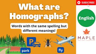 What are Homographs ► Words with multiple meanings  Learn English [upl. by Rodablas]