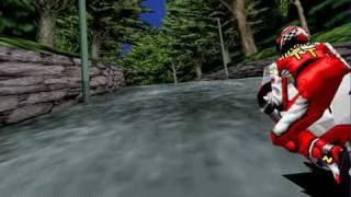 Model 2 Emulator Manx TT Superbike Demo [upl. by Wallach446]