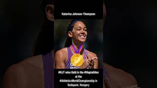 Katarina Johnson Thompson wins gold for Team GB in Heptathlon at the Athletics World Championships [upl. by Pelligrini243]