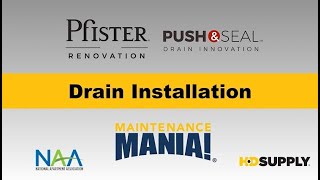 Pfister Drain Installation Training [upl. by Assyla]