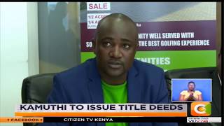 Kamuthi housing to issue title deeds JKL [upl. by Neri]