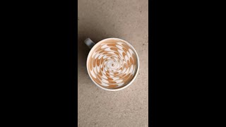 Optical Illusion Latte Art ✨ [upl. by O'Connell]