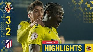 HIGHLIGHTS  VILLARREAL B 32 ATLÉTICO DE MADRID B  PRIMERA RFEF [upl. by Akaya]