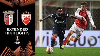 Braga vs Crvena Zvezda Extended Highlights  UEL  Group Stage  MD 6  CBS Sports Golazo [upl. by Kcolttam]