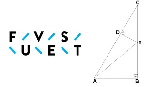 FUVEST  Na figura ABC e CDE são triângulos retângulos [upl. by Iona]