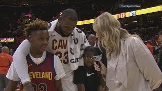 LeBron James sons grade his performance in Cavaliers OT win vs Clippers  ESPN [upl. by Amelia]