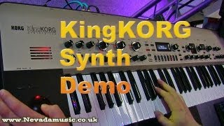 Korg KingKORG Synthesizer Demo [upl. by Nashoma]