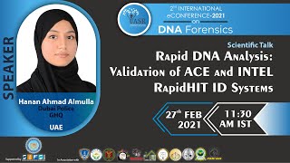 Rapid DNA Analysis Validation of ACE and INTEL RapidHIT ID SYSTEMS  Hanan Ahmad Almulla [upl. by Alahs]