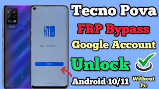 Tecno Pova FRP Bypass  Android 10 11  Google Account Unlock  Without Pc  New Method  2023 [upl. by Glori383]