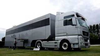 Visibly Loud quotArticulated Dreamquot  Luxury Motorhome RV  luxus wohnmobil  Arriving Silverstone 3 [upl. by Favianus]