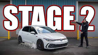 TOO much POWER MK8 Gti Stage 2 TUNING [upl. by Anelrac]