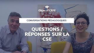 CRPE  Séance de questionsréponses autour de la CSE [upl. by Yroger]