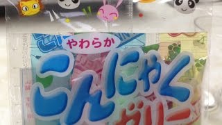 こんにゃくゼリー やわらか こんにゃく ゼリー 곤약 젤리 Konnyaku Jelly Konnyaku mettent en gelée [upl. by Kcub]