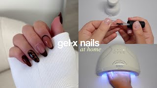 GEL X NAILS AT HOME  everything you need to do your nails like a pro  for beginners [upl. by Appledorf]