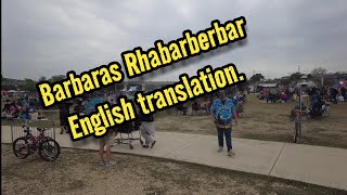 Barbaras Rhabarberbar English translation Barbaras Rhubarb Bar translate Song lyrics [upl. by Eneryt]