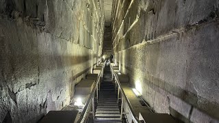 Full tour inside the Great Pyramid of Giza  Pyramid of Cheops aka Khufu  Trip to Kairo Egypt 2021 [upl. by Biegel]