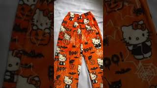 Matching Spooky Hello Kitty Pajamas hellokitty halloween [upl. by Sarad385]