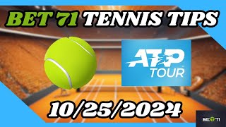 Tennis Picks and Predictions 102524 [upl. by Valerle]