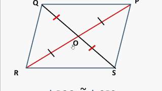 Maths  Diagonals of a parallelogram  English [upl. by Aehtrod759]