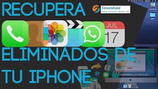 Como Recuperar Archivos Eliminados de tu iPhone  Tenorshare iPhone Data Recovery [upl. by Barram72]