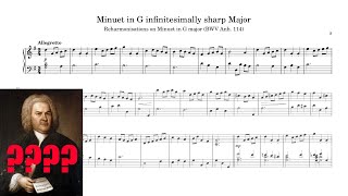 Minuet in G Infinitesimally Sharp Major Reharmonisation variations [upl. by Bridie]