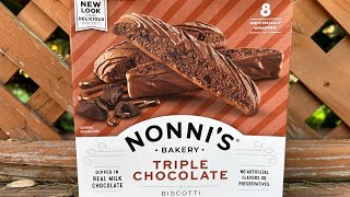 Tuesday Tastings  Nonni’s Triple Chocolate Biscotti bonus cat [upl. by Niwhsa]